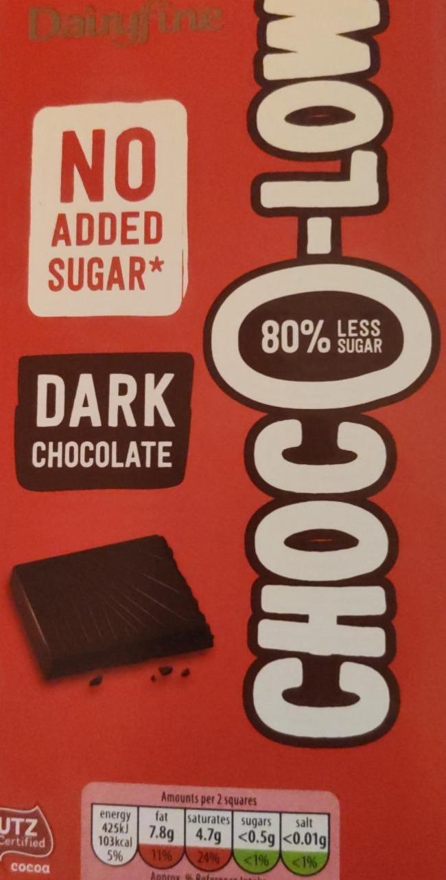 Fotografie - Dark Chocolate 80% less sugar Dairyfine