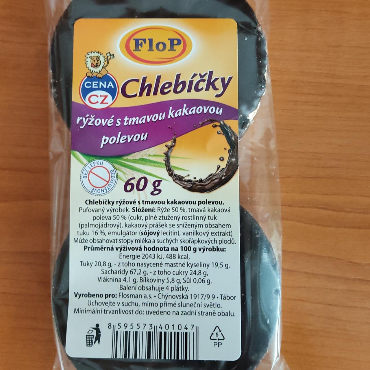 Fotografie - Chlebíčky rýžové s tmavou kakaovou polevou Česká cena