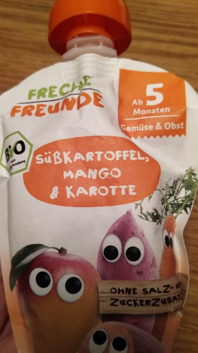 Fotografie - Bio Süßkartoffel, Mango & Karotte Freche Freunde
