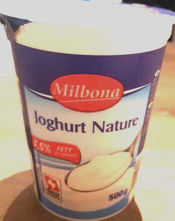 Fotografie - Joghurt Nature 3,5% fett Milbona