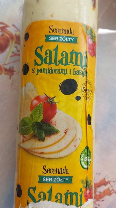 Fotografie - Salami sýr s rajčaty a bazalkou Serenada