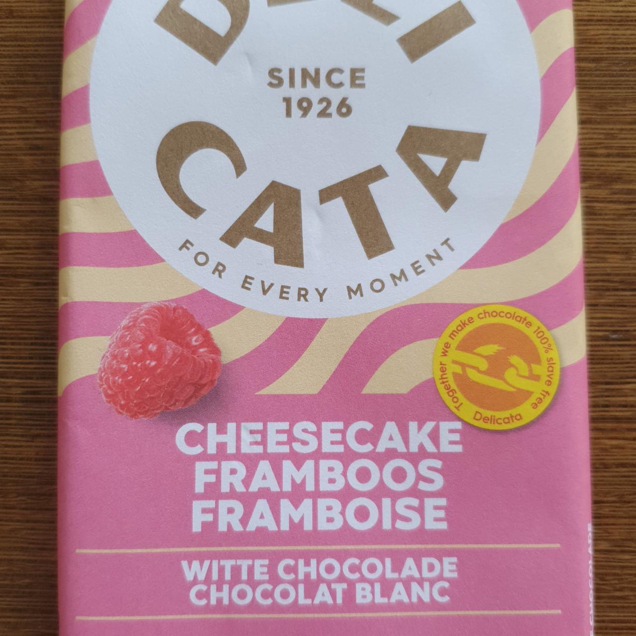 Fotografie - Chocolat blanc Cheesecake Framboos Delicata