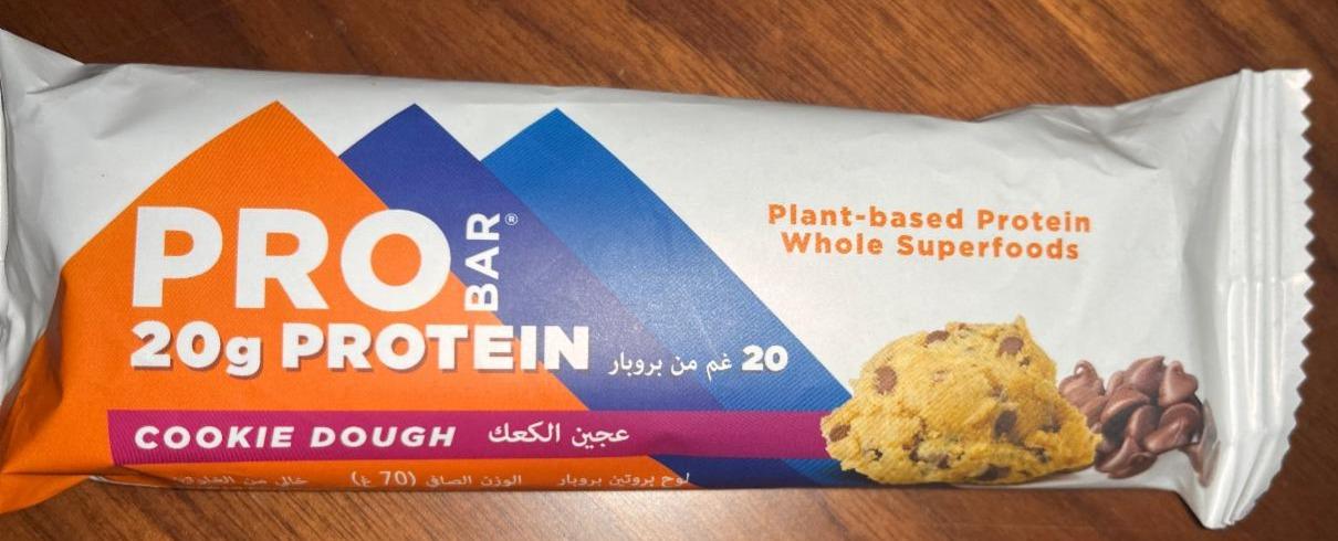Fotografie - Plant-based Protein Bar Cookie Dough Pro Bar