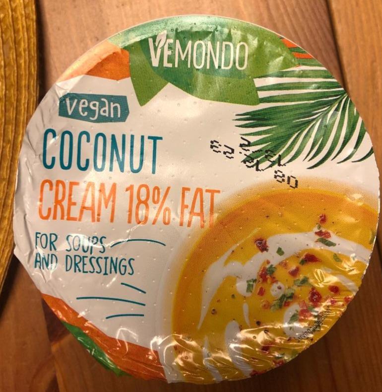 Fotografie - Vegan Coconut Cream 18% fat Vemondo