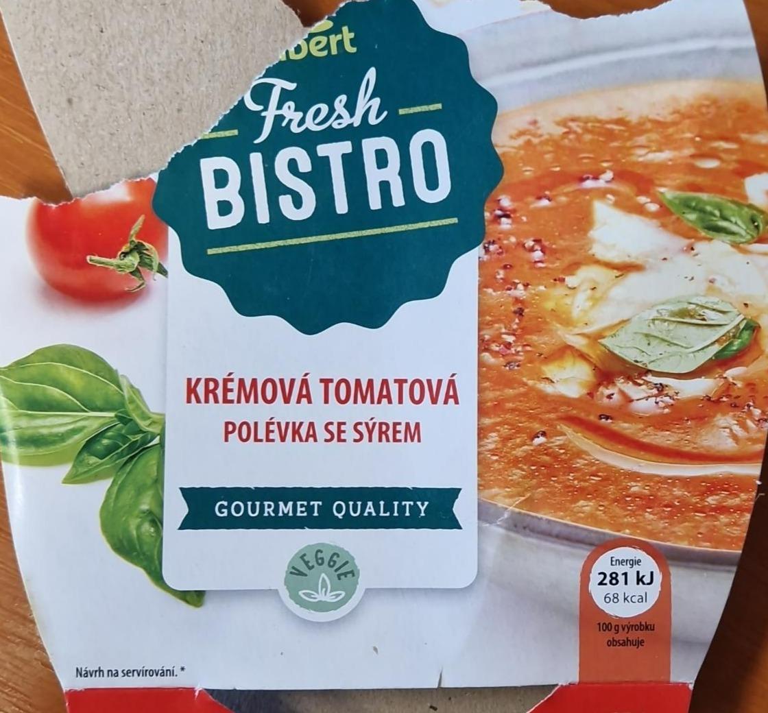 Fotografie - Krémová tomatová polévka fresh bistro Albert