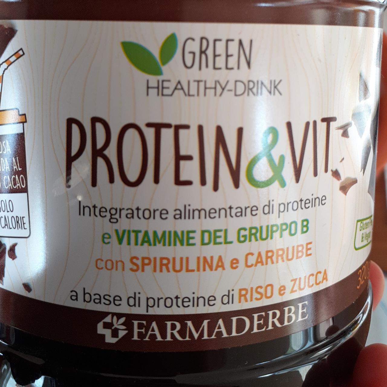 Fotografie - Green healthy-drink protein & vit Farmaderbe