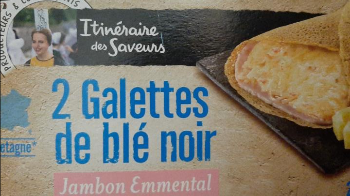 Fotografie - 2 Galettes de Blé Noir Jambon Emmental Itinéraire des Saveurs