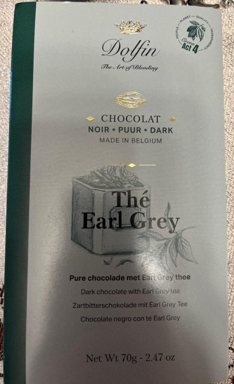 Fotografie - Chocolat Dark Thé Earl Grey Dolfin