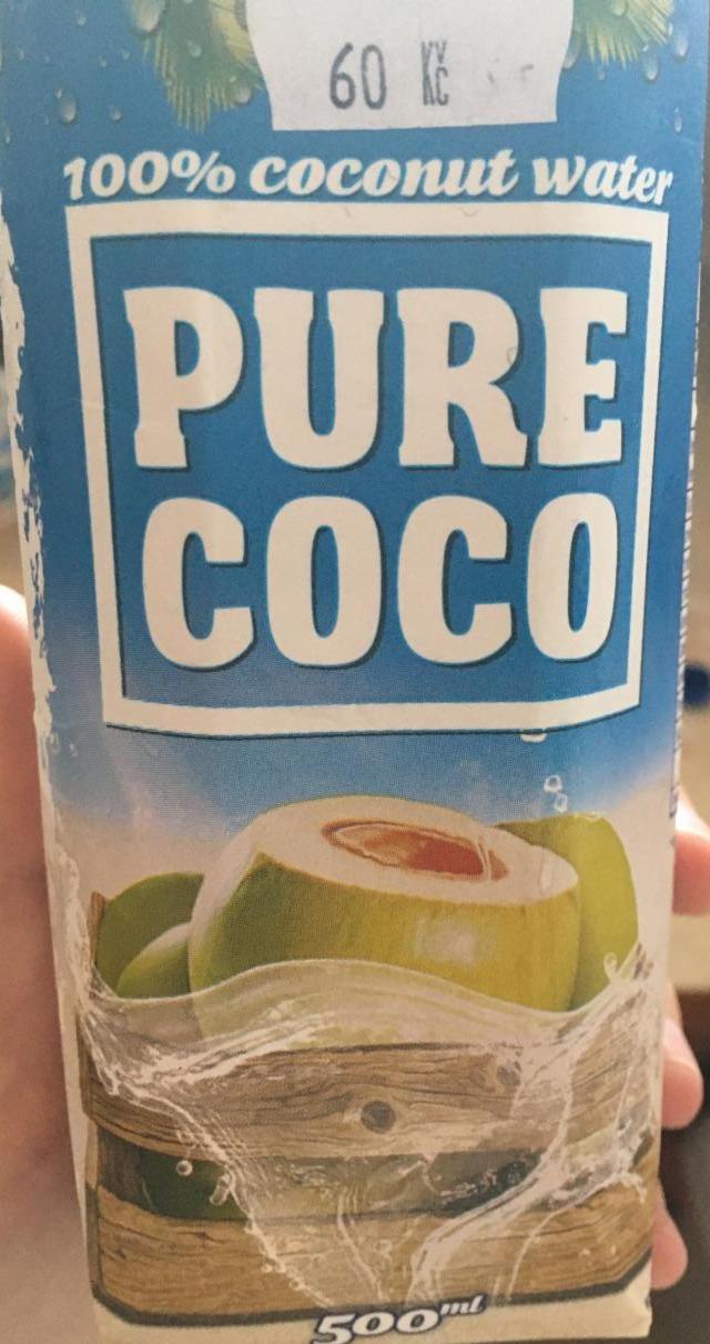 Fotografie - 100% coconut water Pure Coco