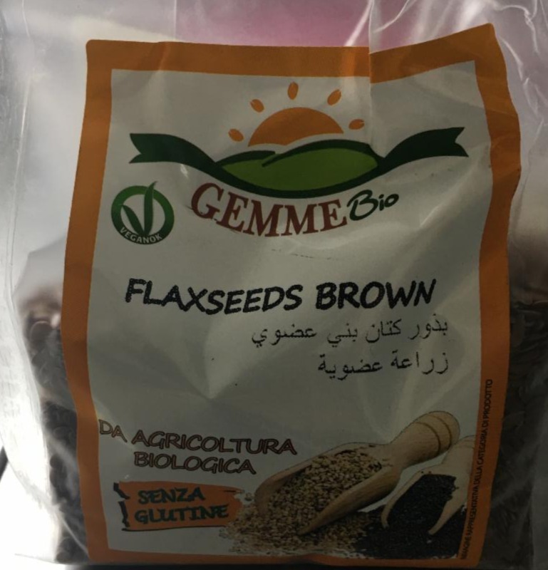 Fotografie - Flax seeds brown Gemme bio