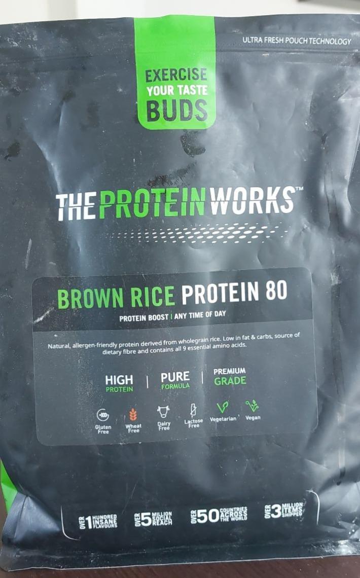 Fotografie - Brown Rice protein 80 The Protein Works