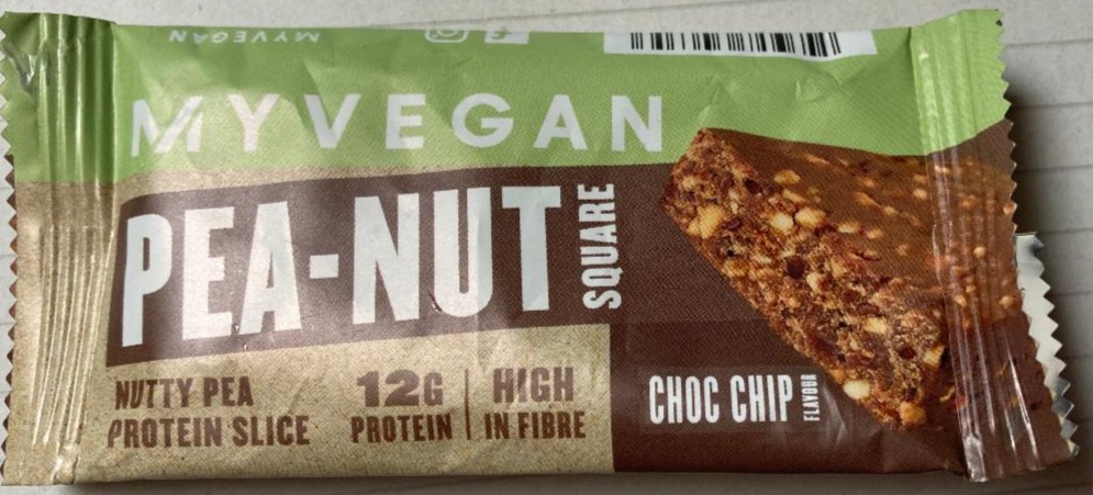 Fotografie - Vegan Protein Pea-Nut Square Choc Chip MyVegan