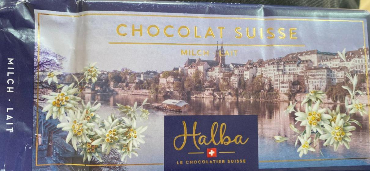 Fotografie - Chocolat Suisse Milch Lait Halba