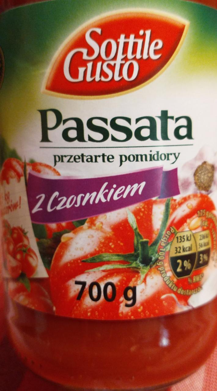 Fotografie - Passata przetarte pomidory z czosnkiem Sottile Gusto
