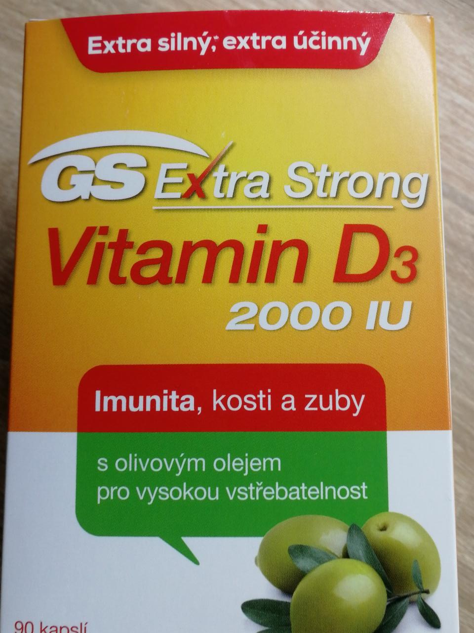 Fotografie - Extra Strong Vitamin D3 2000IU GS