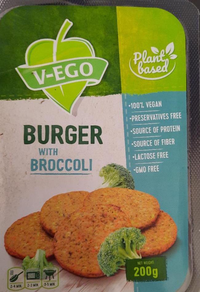 Fotografie - Burger with broccoli V-ego