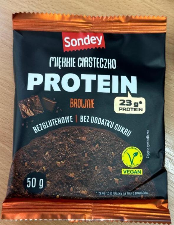 Fotografie - Miękkie ciasteczko protein brownie Sondey