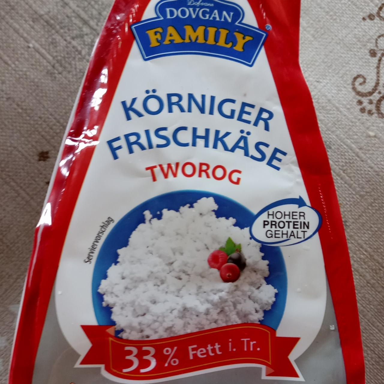 Fotografie - Körniger Frischkäse tworog Dovgan Family