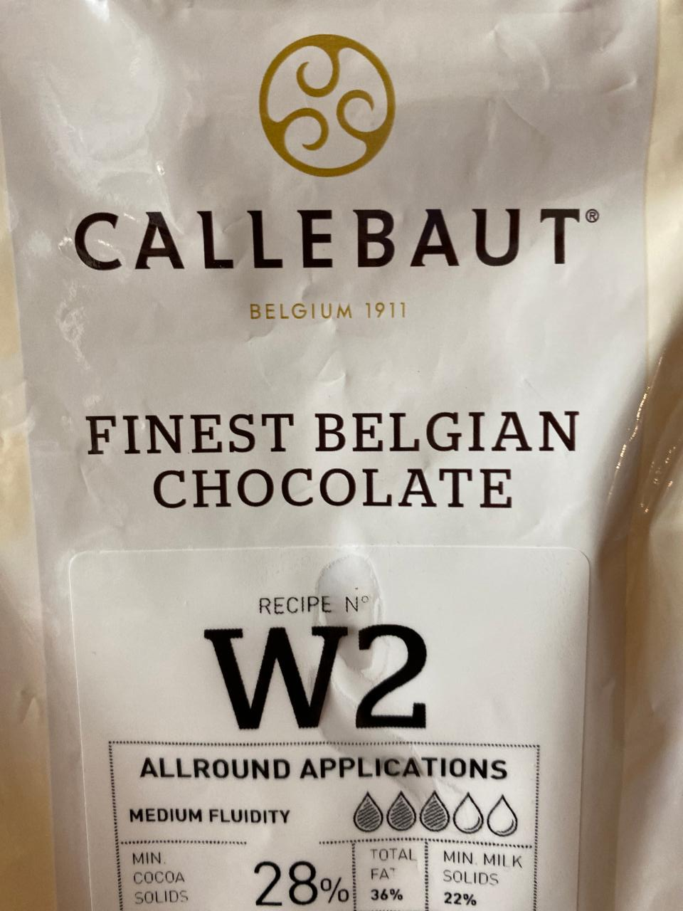 Fotografie - Čokoláda bílá 28% W2 Callebaut