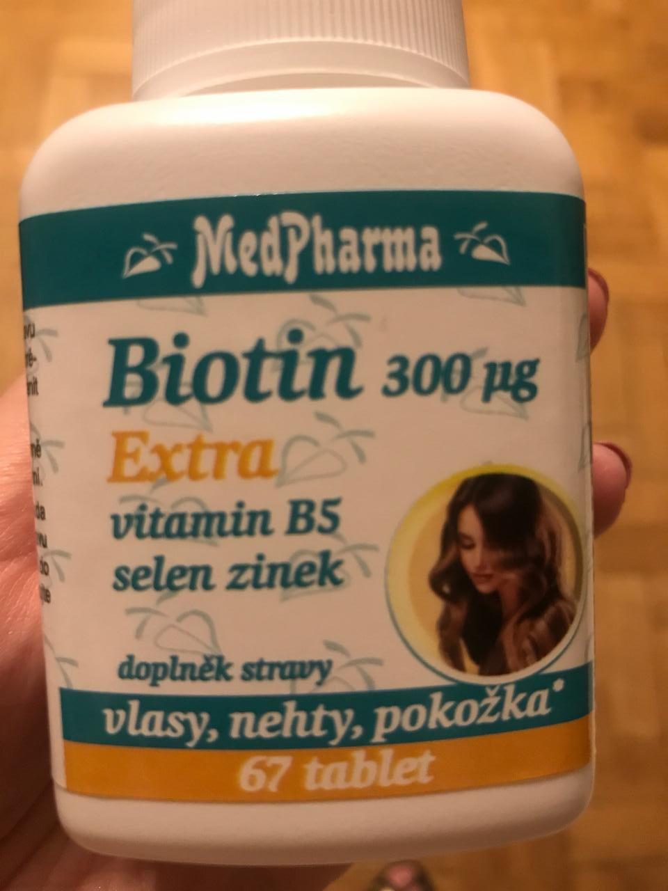 Fotografie - Biotin Extra vitamin B5 selen zinek MedPharma