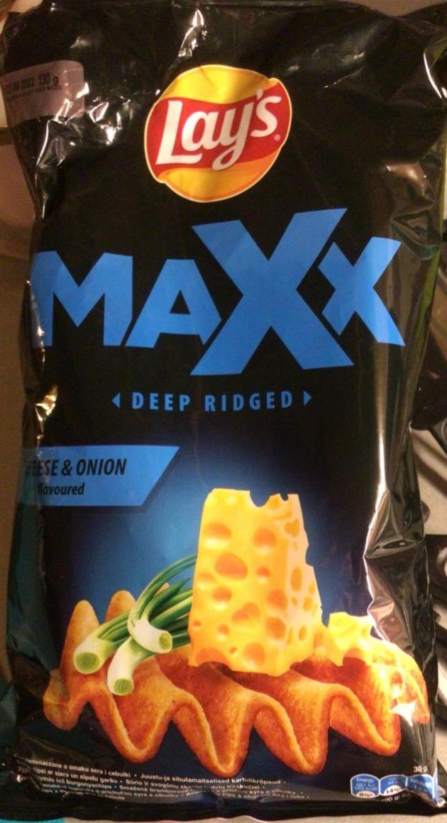 Fotografie - Deep ridged cheese & onion Maxx Lays