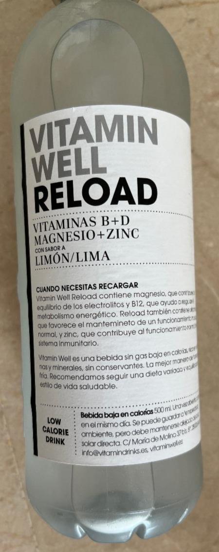 Fotografie - Vitamin Well Reload limón/lima