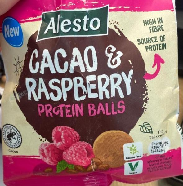 Fotografie - Cacao & Raspberry Protein Balls Alesto