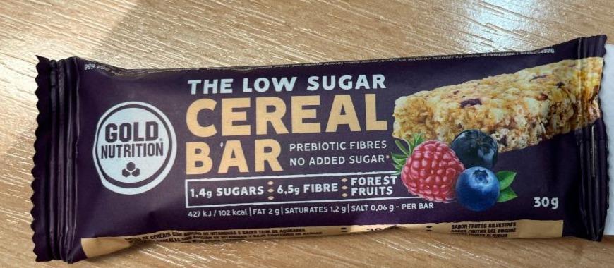 Fotografie - Low Sugar Cereal Bar Forest Fruits Gold Nutrition