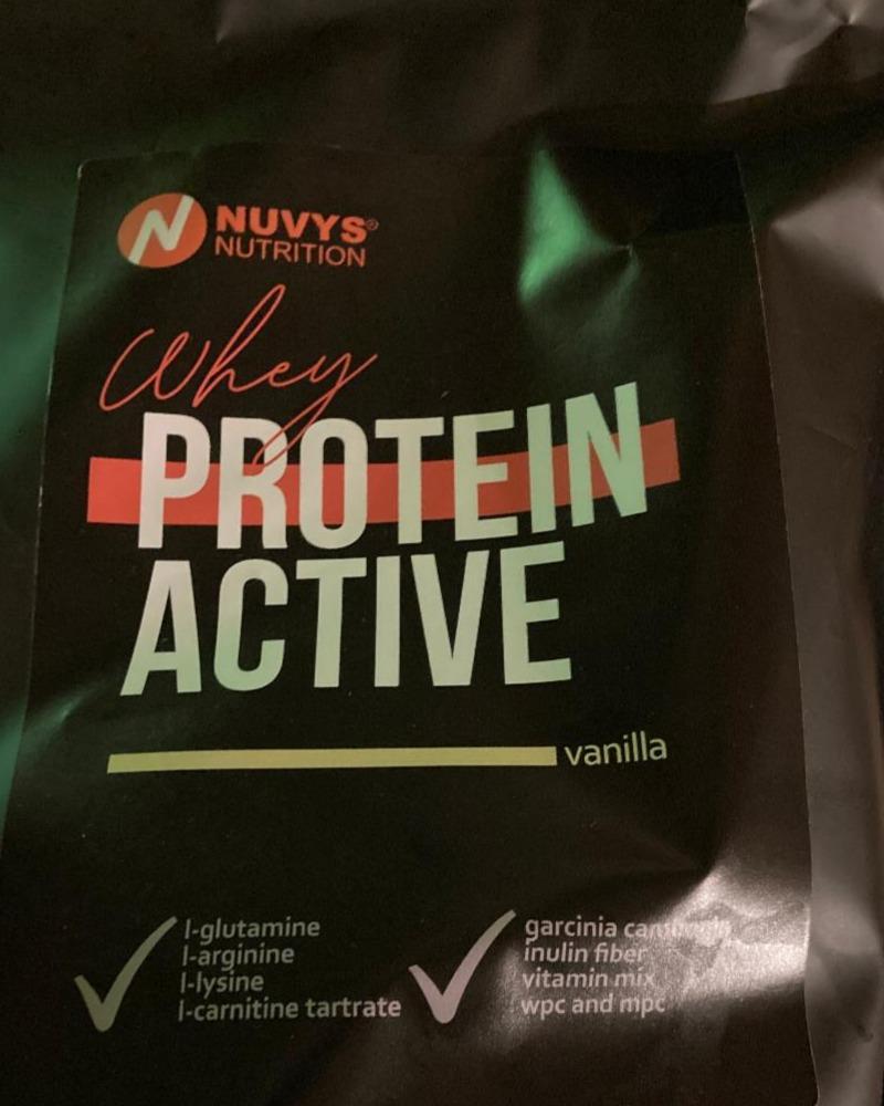 Fotografie - whey protein active vanilla Nuvys Nutrition