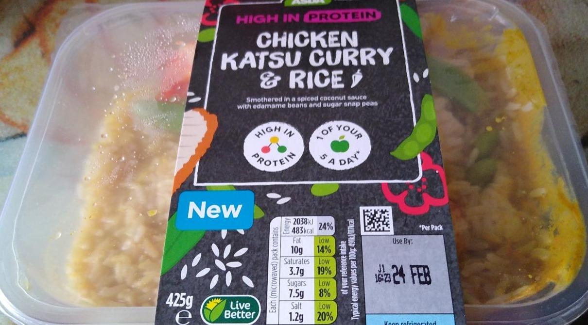 Fotografie - Chicken Katsu Curry & Rice Asda