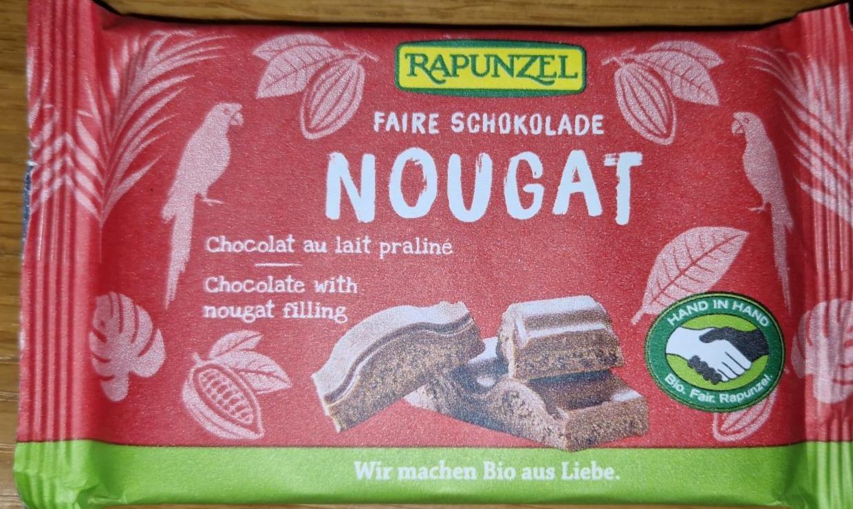 Fotografie - Faire schokolade Nougat Rapunzel