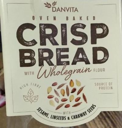 Fotografie - Oven Baked Crisp Bread Wholegrain Sesame, Linseeds & Caraway Seeds