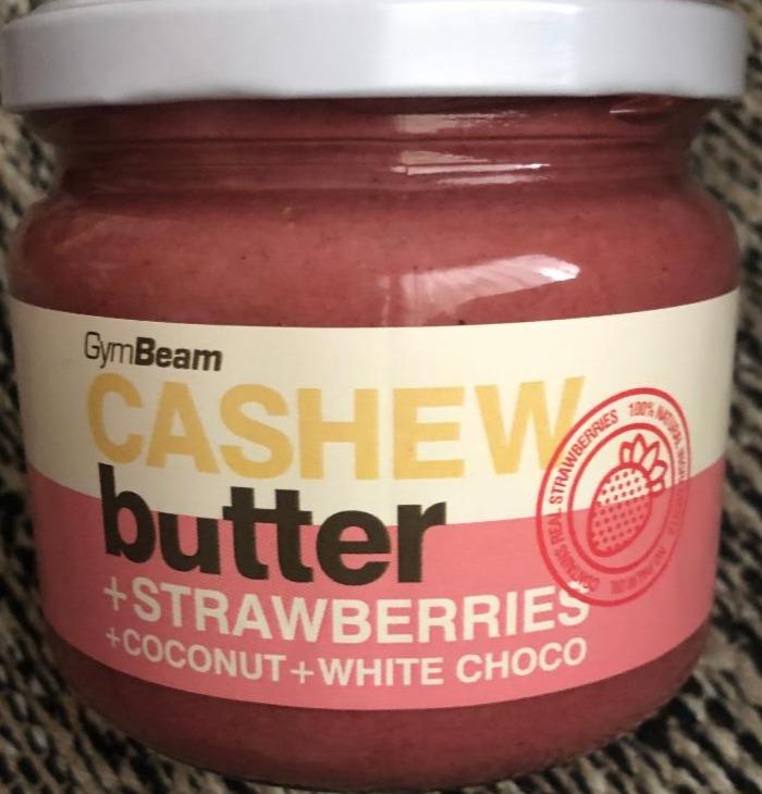 Fotografie - Cashew butter+strawberries+coconut+white choco GymBeam
