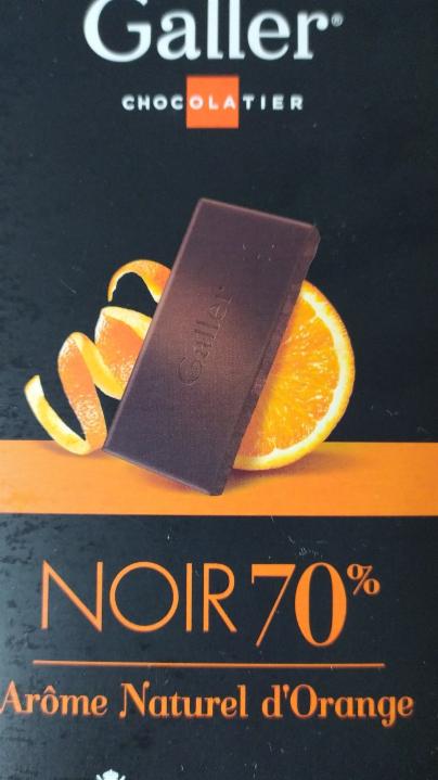 Fotografie - Belgická čokoláda Noir 70% Orange