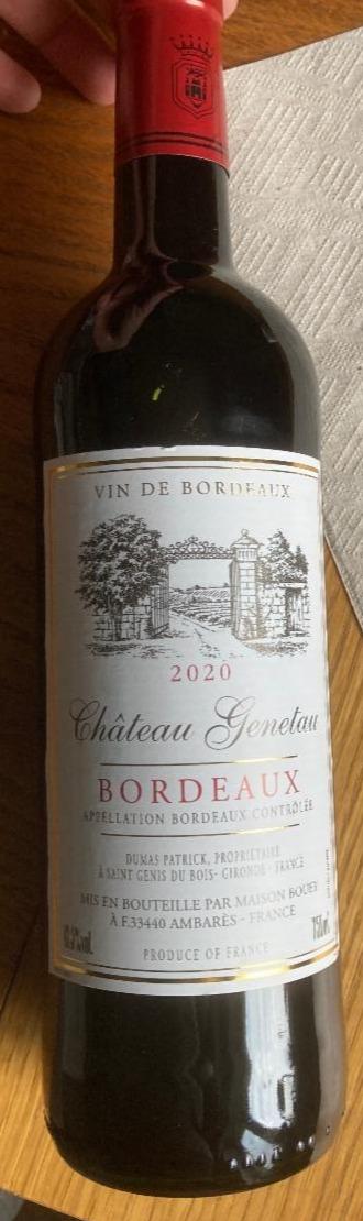 Fotografie - Château Genetau Bordeaux 2020