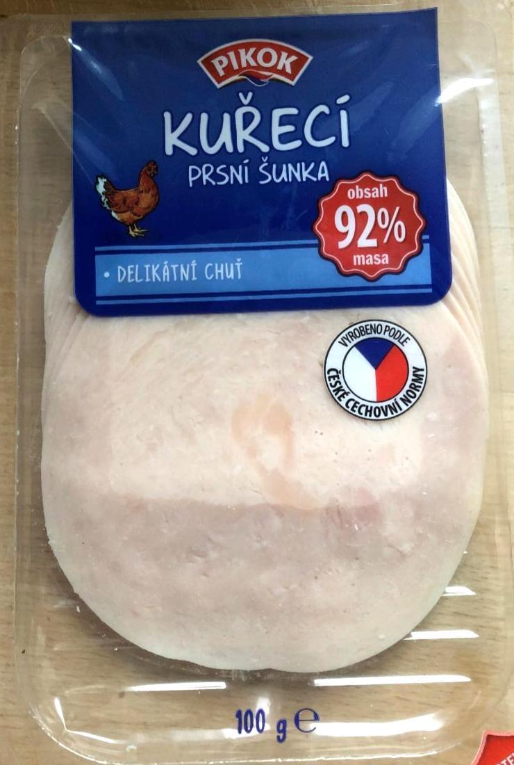 Fotografie - kuřecí prsní šunka 92% masa Pikok