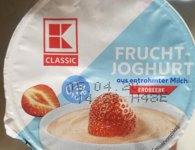 Fotografie - Frucht-joghurt aus entrahmter Milch - erdbeere K-classic