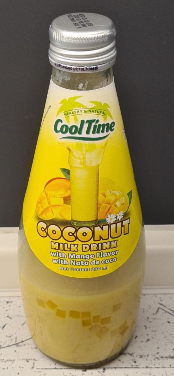 Fotografie - Coconut milk drink with mango flavor, with nata de coco Cool Time