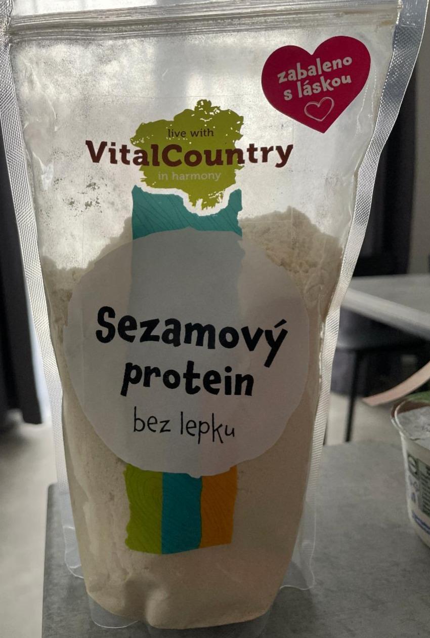 Fotografie - Sezamový protein bez lepku VitalCountry