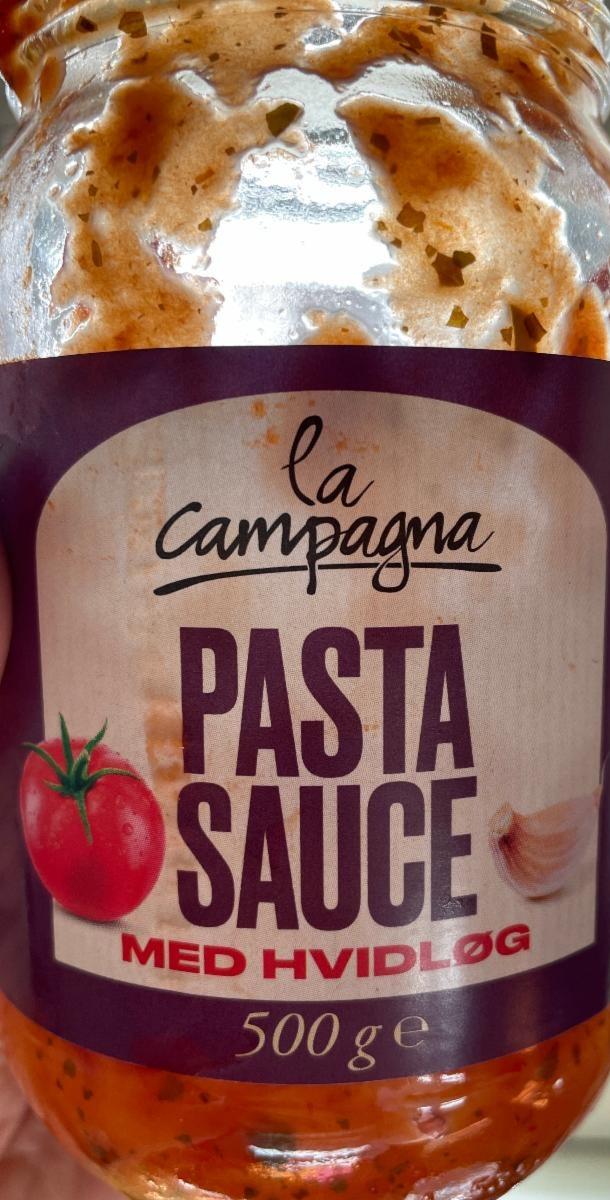Fotografie - pasta sauce med hvidlog La campagna