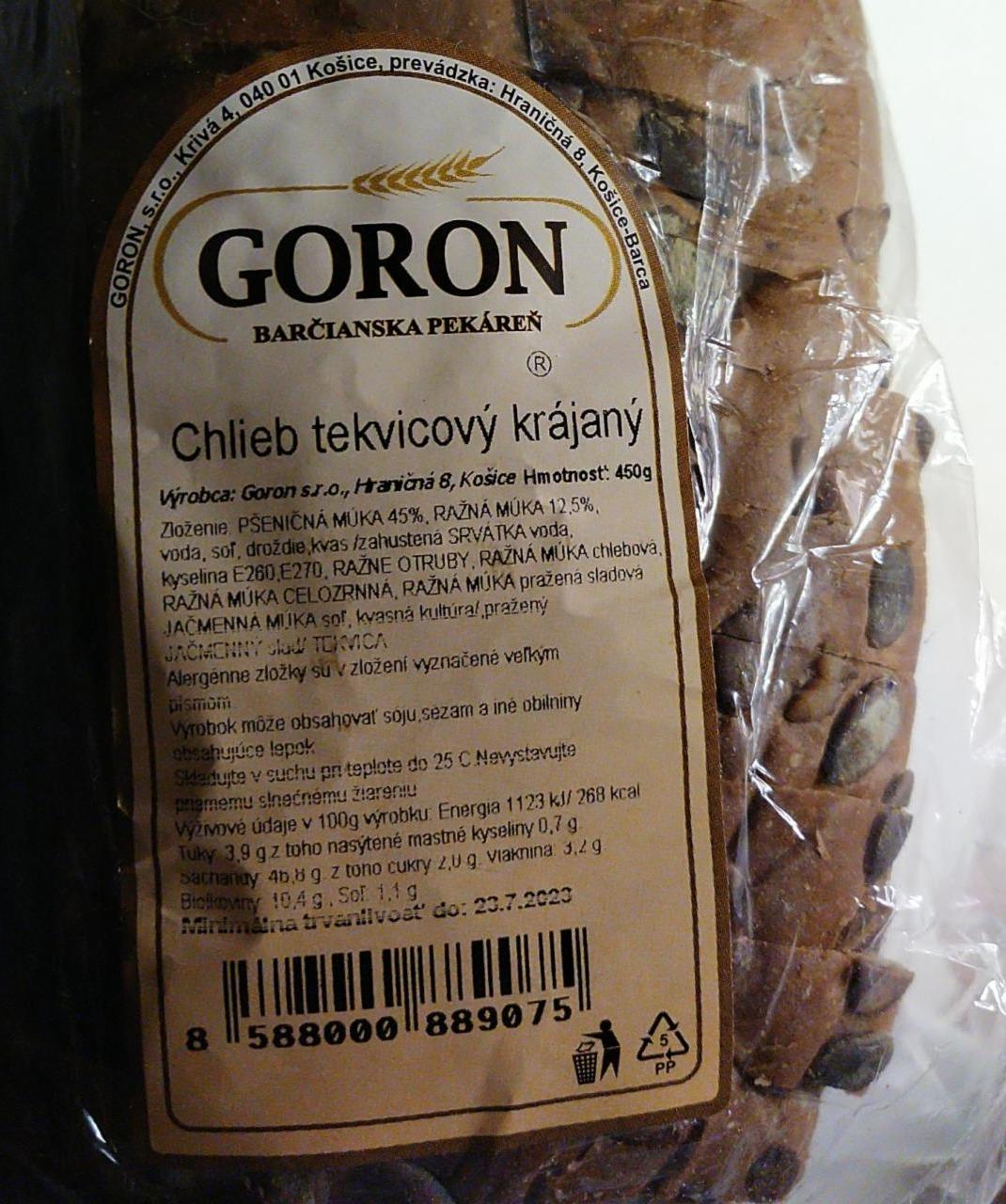 Fotografie - Chlieb tekvicový krájaný Goron