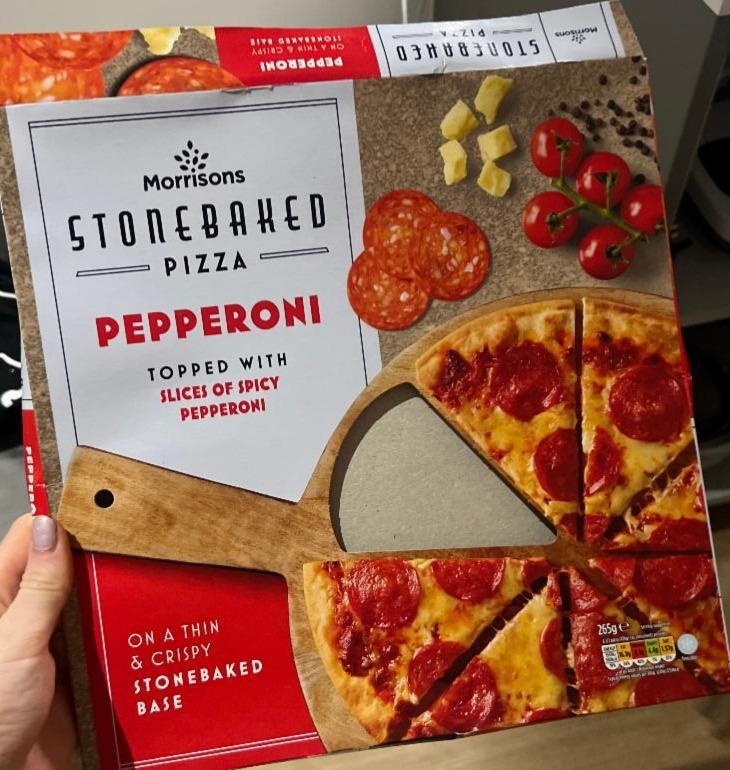 Fotografie - Stonebaked pizza Pepperoni Morrisons