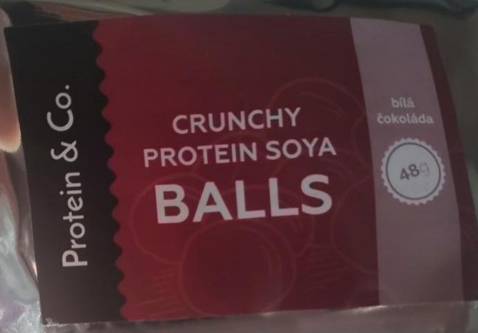 Fotografie - Crunchy protein soya Balla bílá čokoláda Protein & Co.