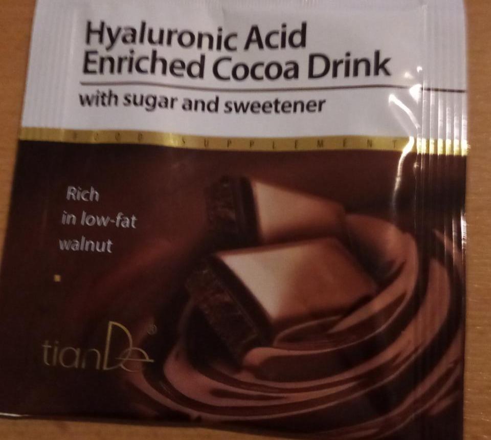 Fotografie - Hyaluronic Acid Enriched Cocoa Drink TianDe