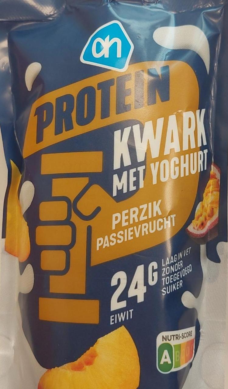 Fotografie - Albert Heijn Protein Kwark met yoghurt Perzik Passievruit