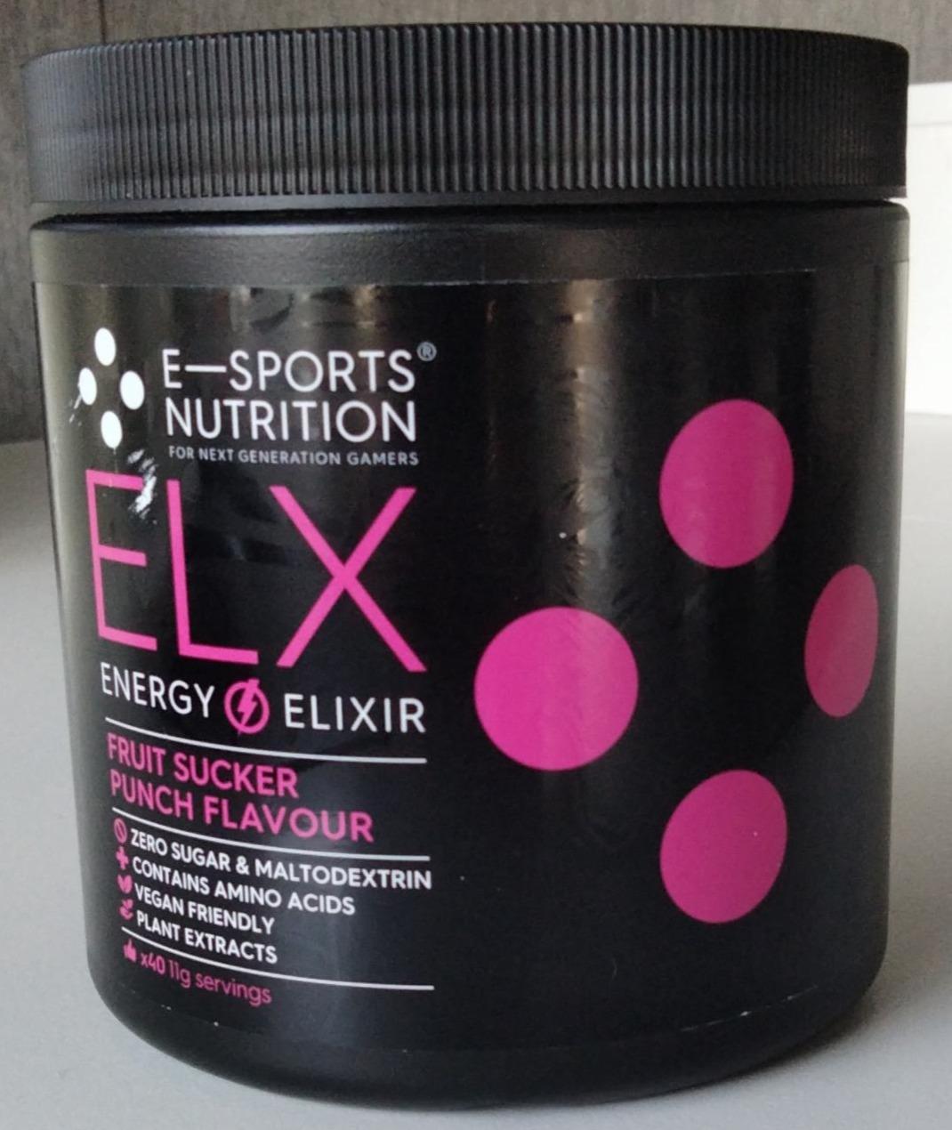 Fotografie - ELX Fruit Sucker Punch Flavour eSports Nutrition