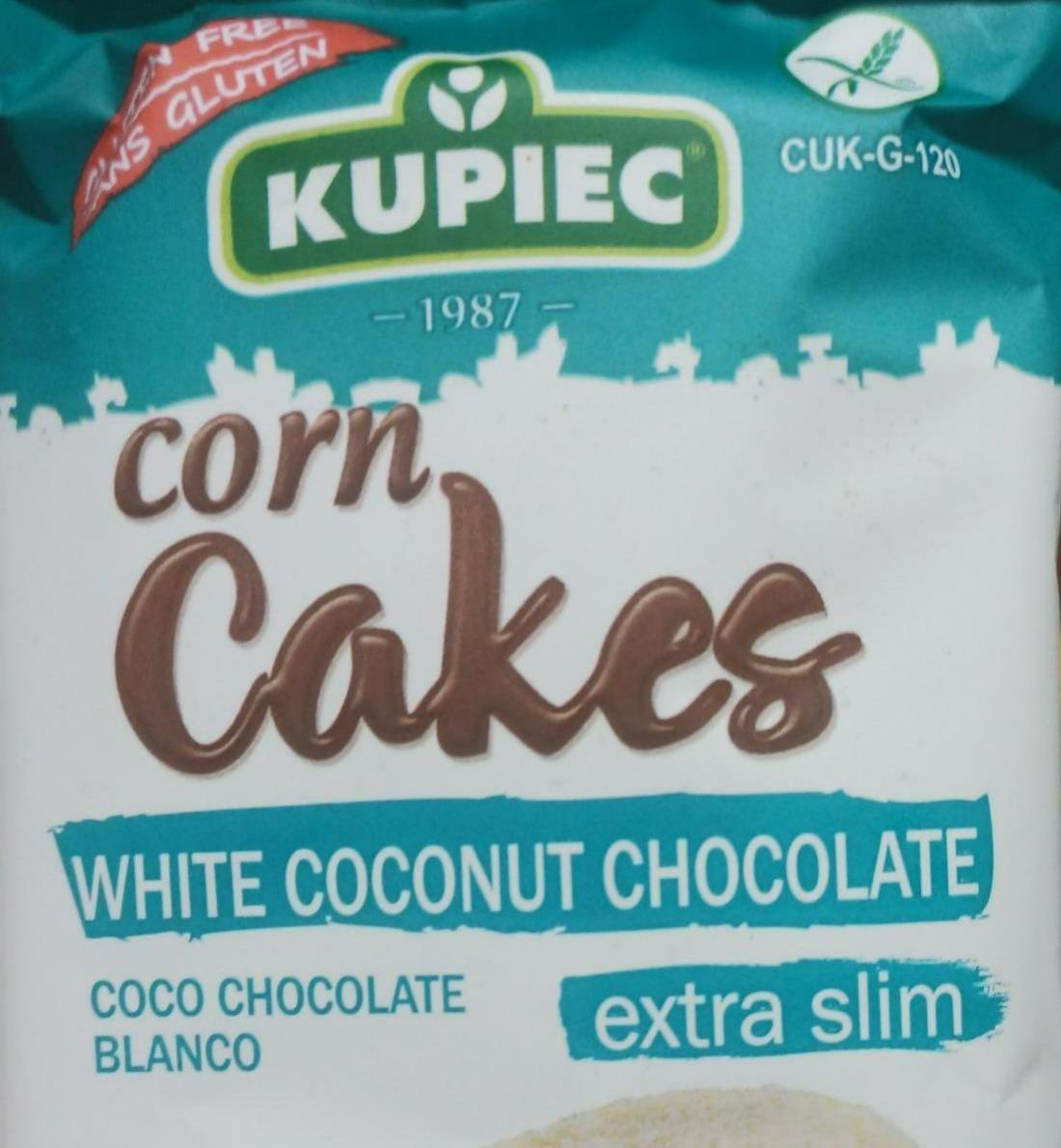 Fotografie - Corn Cakes White coconut chocolate extra slim Kupiec