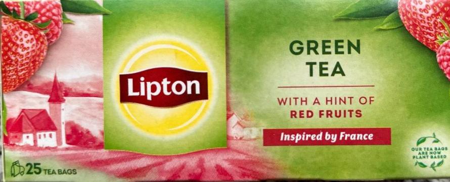 Fotografie - Green tea with a hint of red fruits Lipton