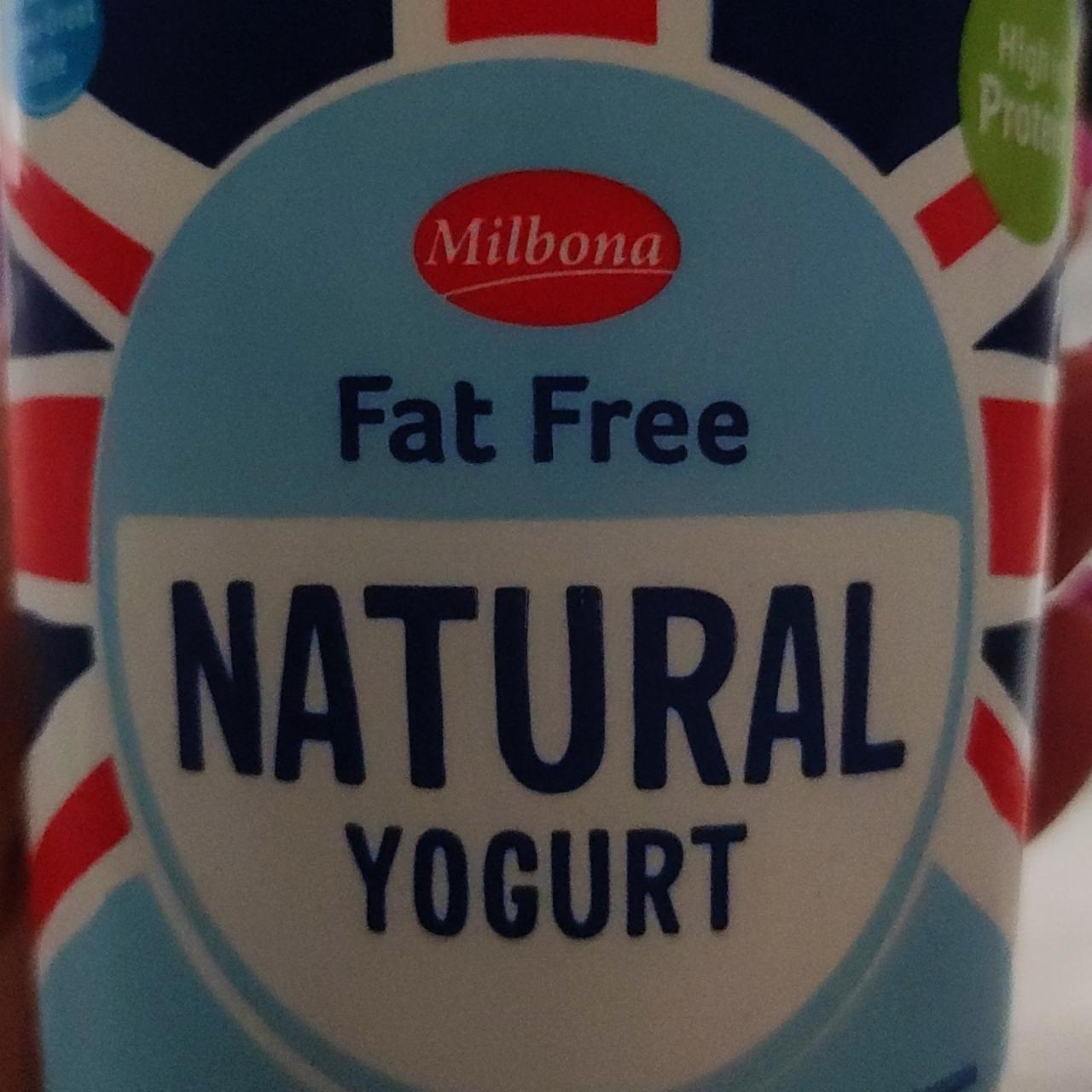 Fotografie - Fat Free Natural Yogurt Milbona