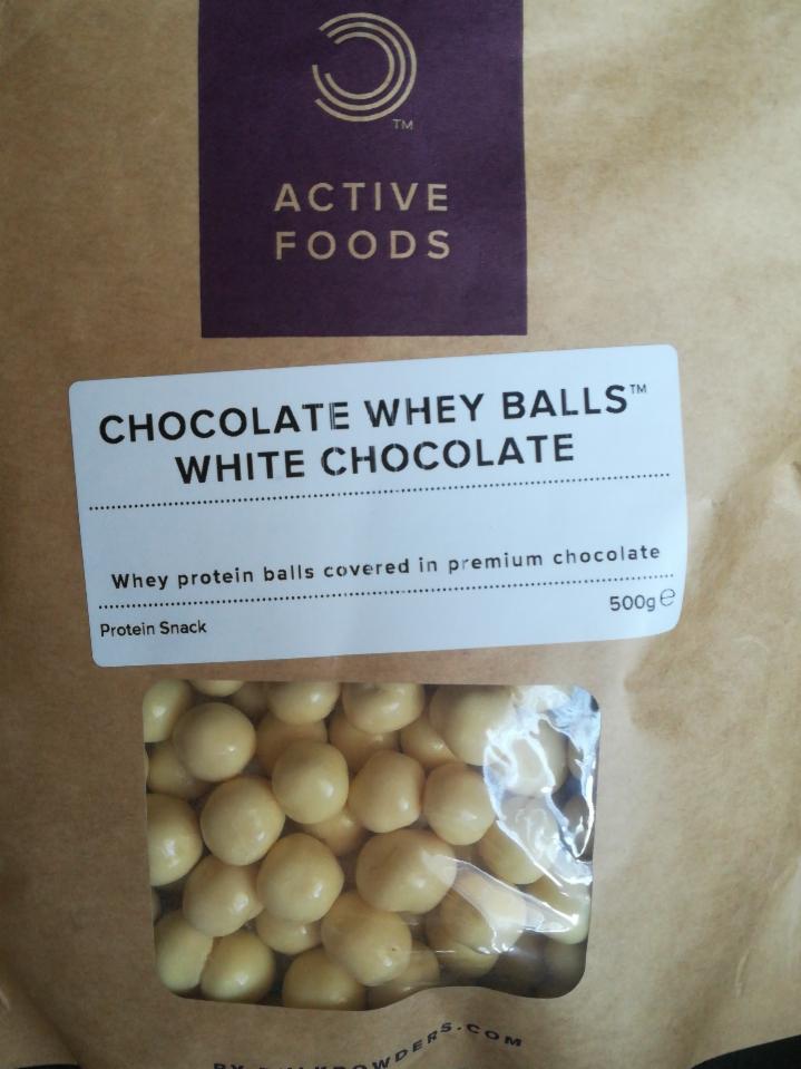 Fotografie - Chocolate Whey Balls White Chocolate - Bulk Powders